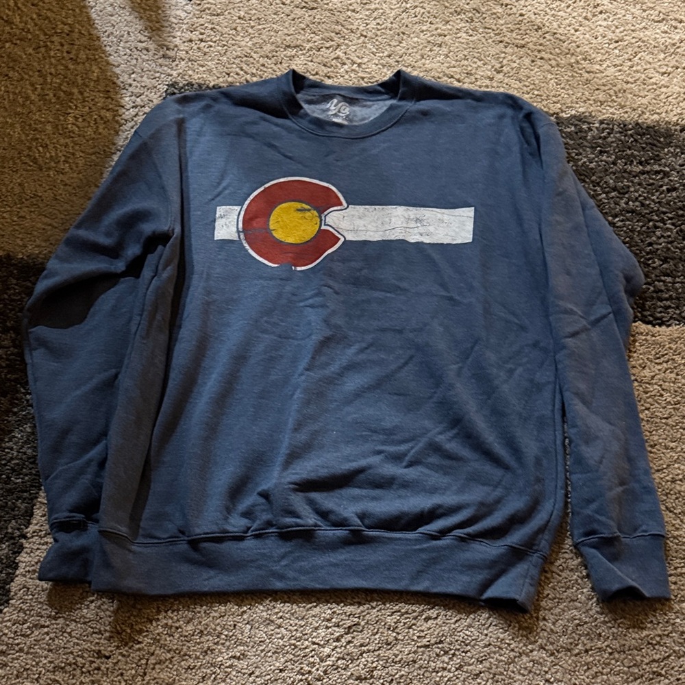Men's Navy Graphic Sweatshirt